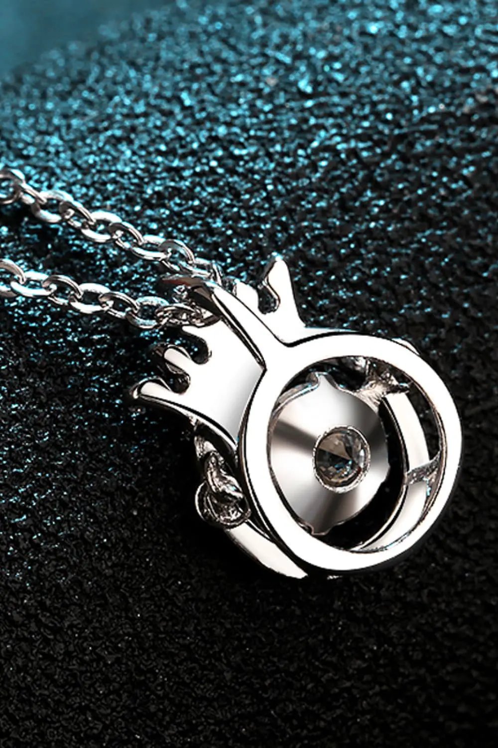 Moissanite 925 Sterling Silver Necklace by Partner Label