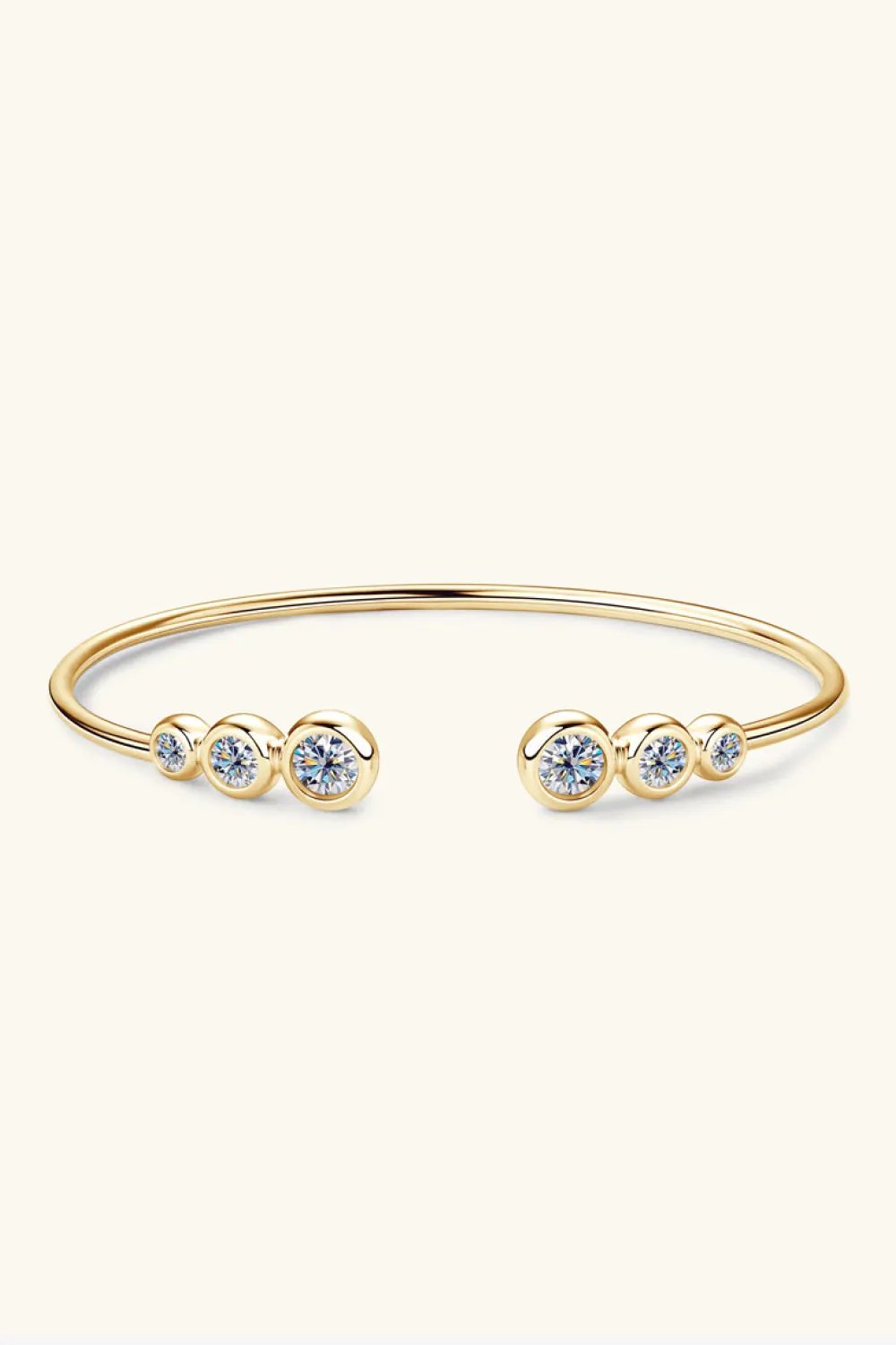 1.8 Carat Moissanite 925 Sterling Silver Bracelet by Partner Label