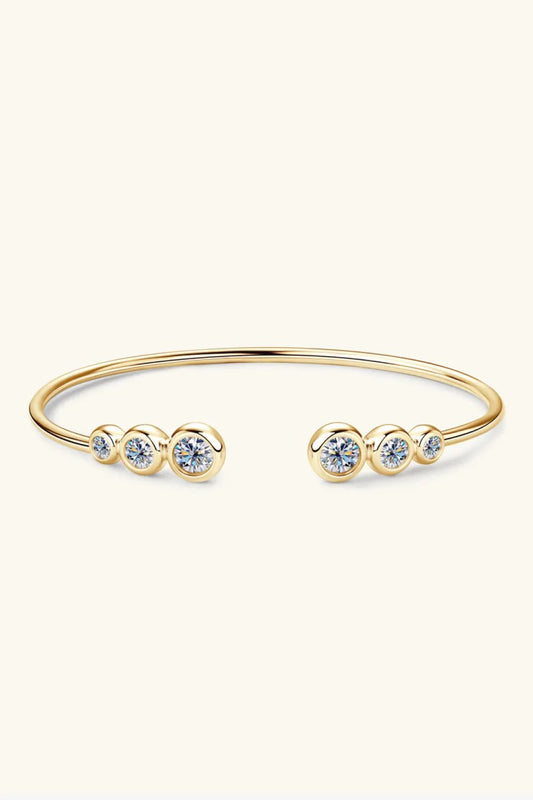 1.8 Carat Moissanite 925 Sterling Silver Bracelet by Partner Label