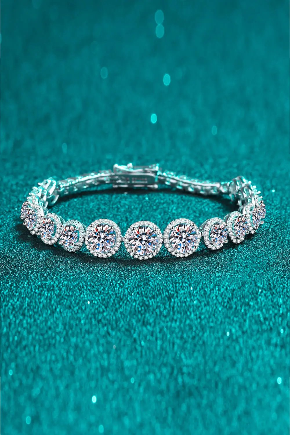 925 Sterling Silver 10.4 Carat Moissanite Bracelet by Partner Label