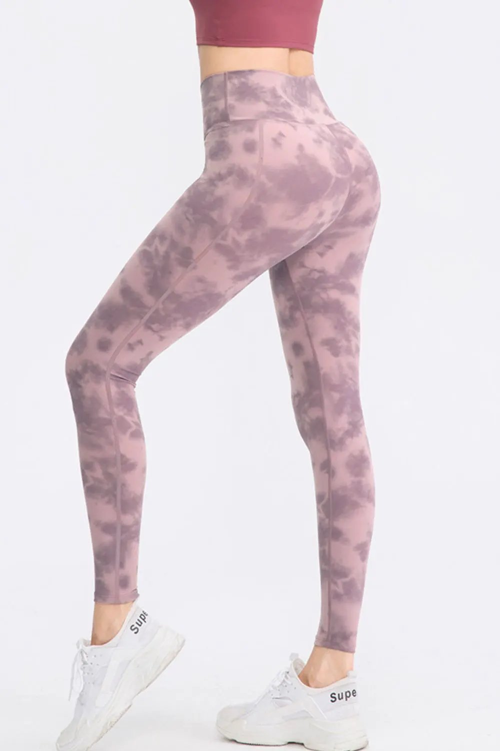 Wide Waistband Slim Fit Long Sports Pants by Partner Label