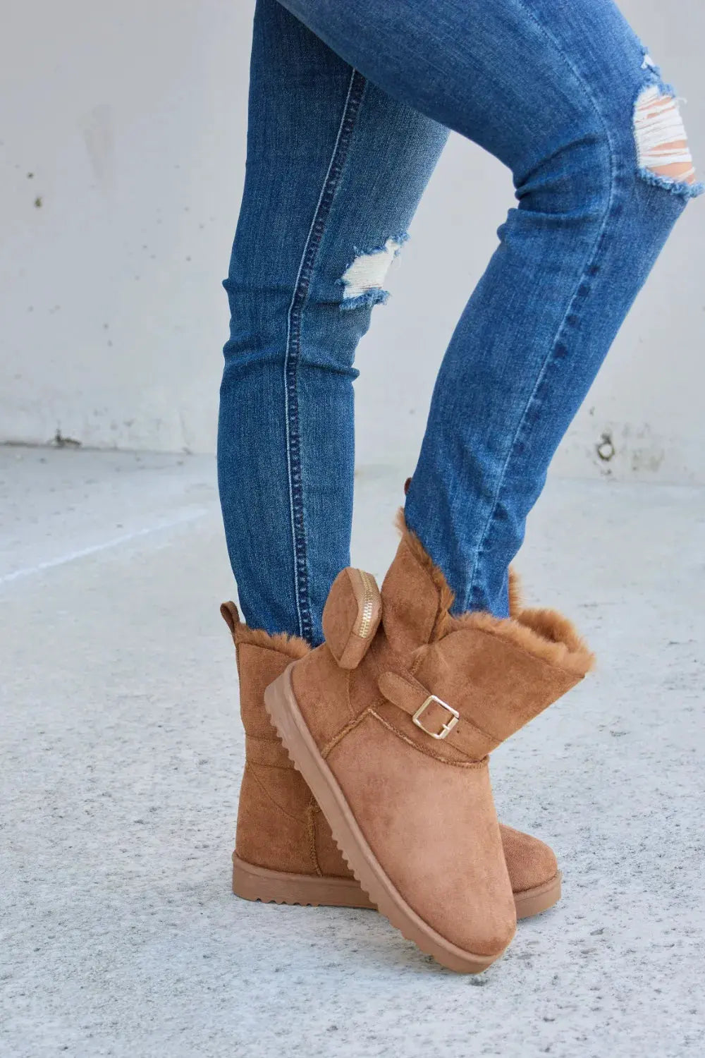 Forever Link Plush Thermal Flat Boots by Forever Link