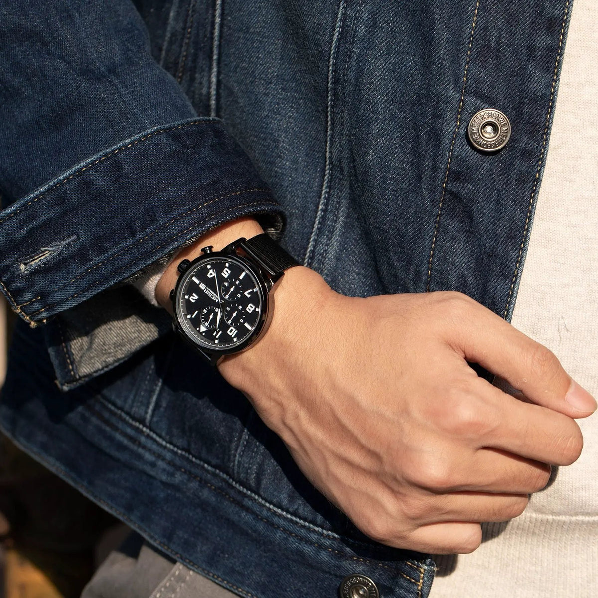 MEGIR Luxury Watches for Mens Casual Business Quartz Wrist Watch Calendar Date Man Clock Chronograph Relogio Masculino 2157 by MEGIR WATCH GROUP