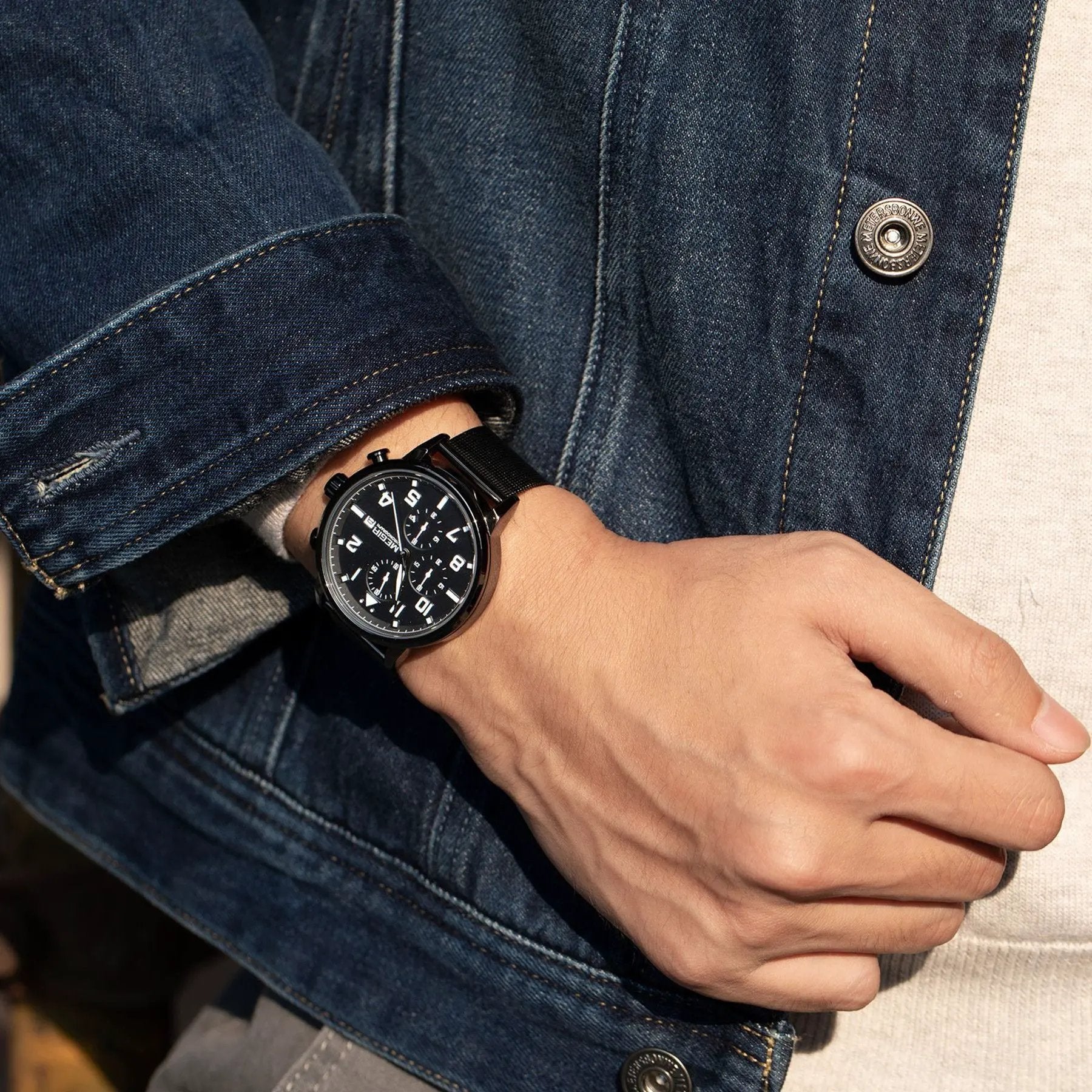 MEGIR Luxury Watches for Mens Casual Business Quartz Wrist Watch Calendar Date Man Clock Chronograph Relogio Masculino 2157 by MEGIR WATCH GROUP