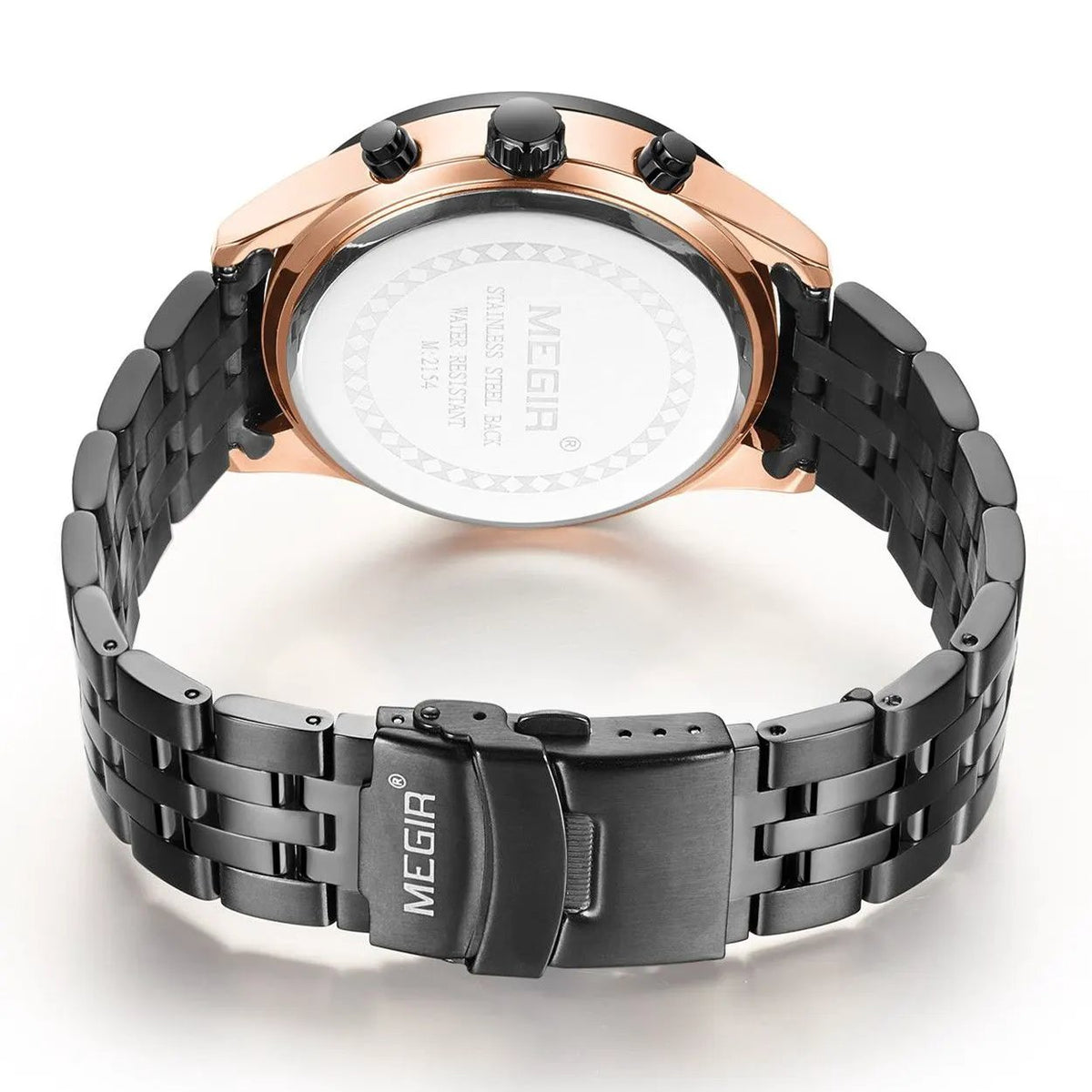 MEGIR Fashion Men Watches Luxury Business Wristwatch Stainless Steel Quartz Watch Calendar Luminous Man Clock Relogio Masculino 2154 by MEGIR WATCH GROUP