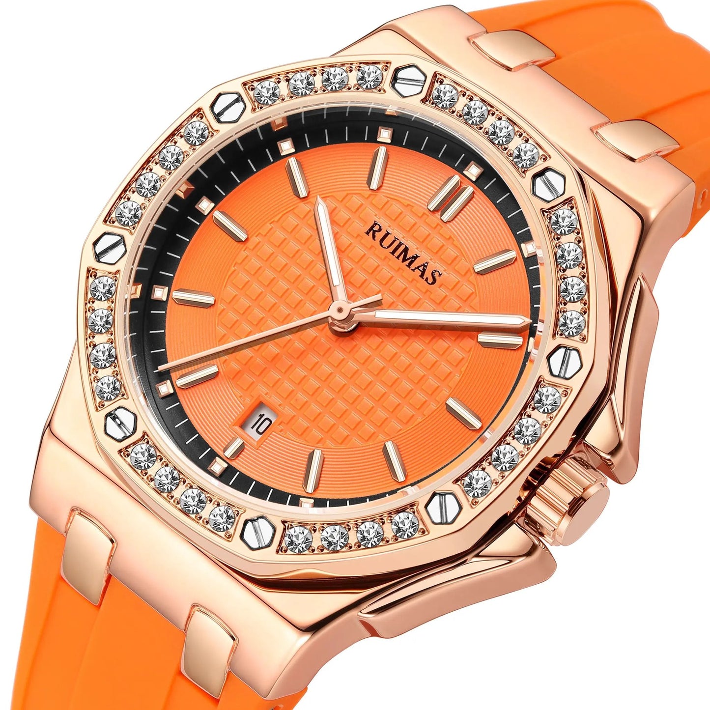 RUIMAS Women Bracelet Quartz Watches Luxury Fashion Ladies Diamond Large Dial Female Elegant Wristwatches Clock Montre Femme 339 by MEGIR WATCH GROUP