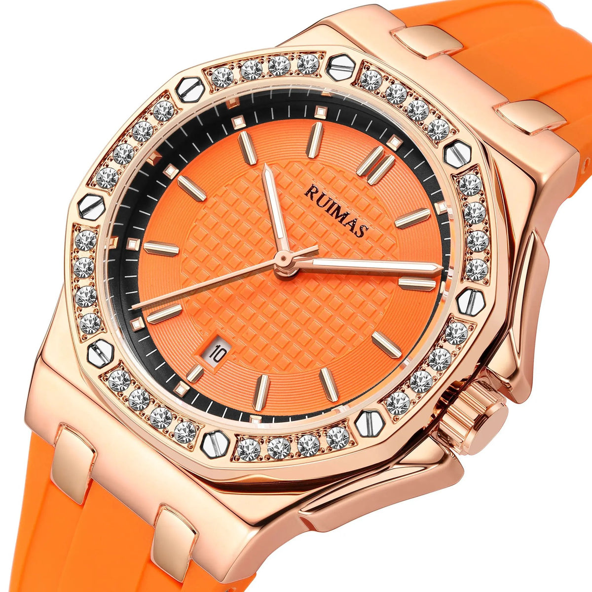 RUIMAS Women Bracelet Quartz Watches Luxury Fashion Ladies Diamond Large Dial Female Elegant Wristwatches Clock Montre Femme 339 by MEGIR WATCH GROUP