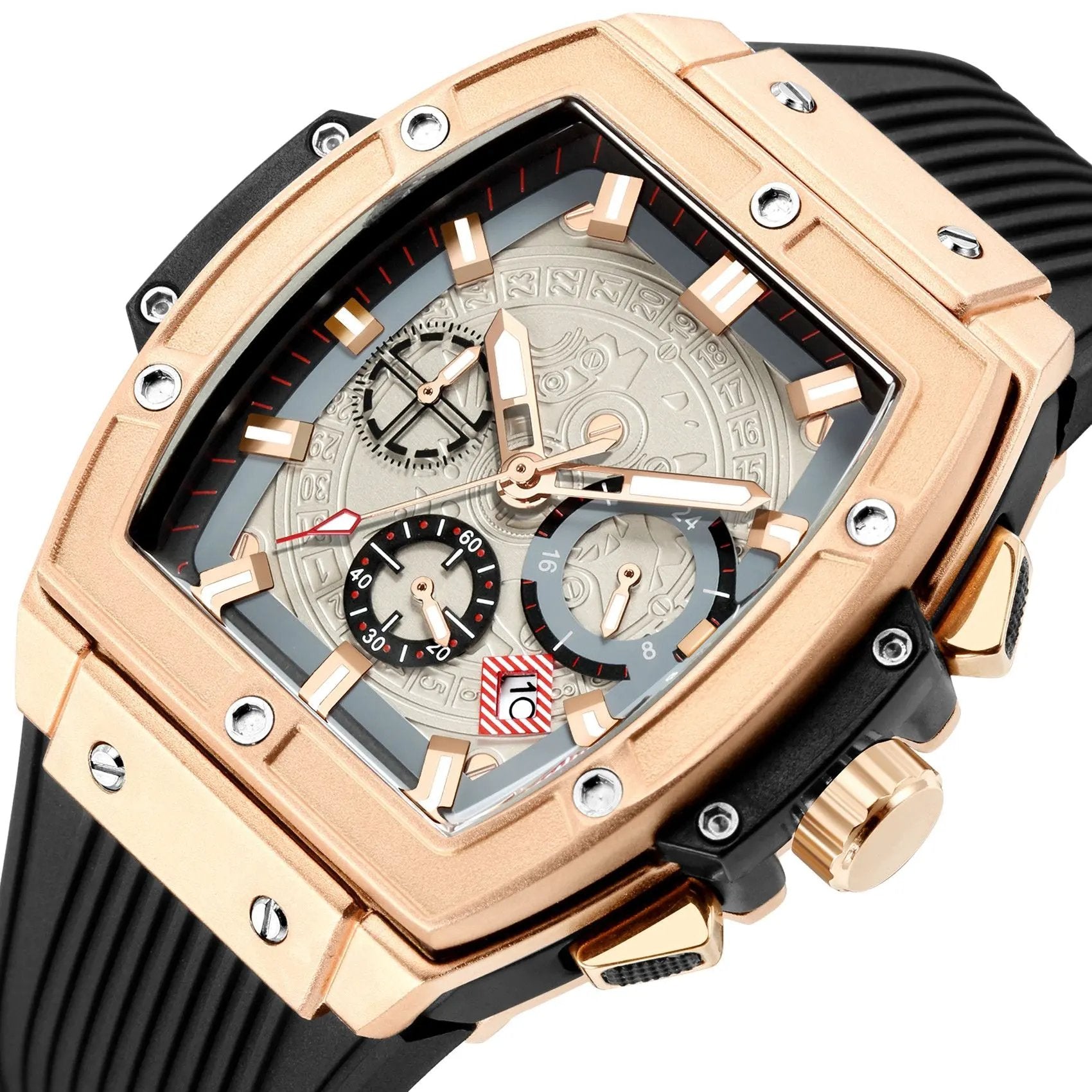 RUIMAS Watch for Men Fashion Luxury Sport Military Watches Silicone Strap Waterproof Quartz Casual Wristwatch Clock Montre Homme 333 by MEGIR WATCH GROUP