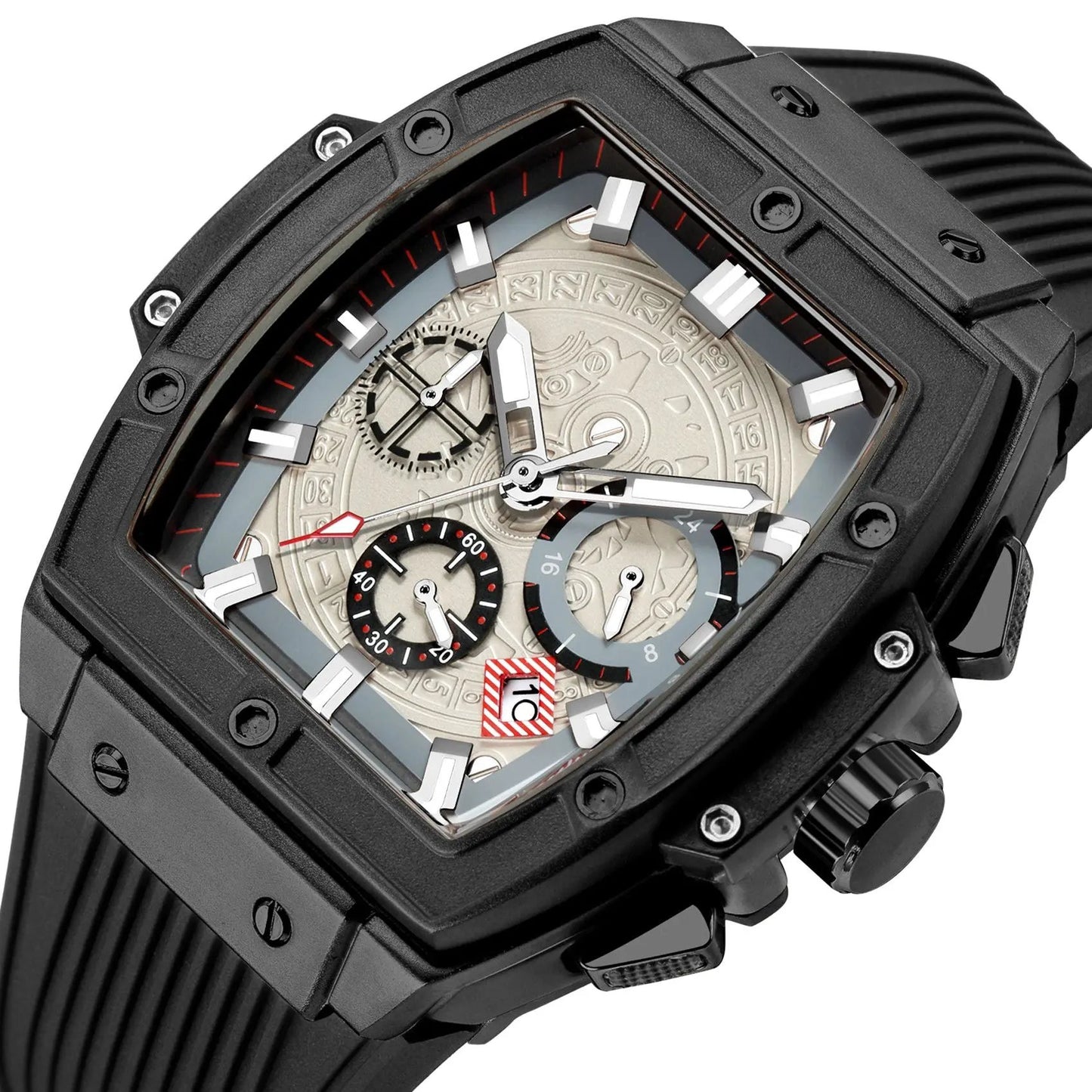 RUIMAS Watch for Men Fashion Luxury Sport Military Watches Silicone Strap Waterproof Quartz Casual Wristwatch Clock Montre Homme 333 by MEGIR WATCH GROUP