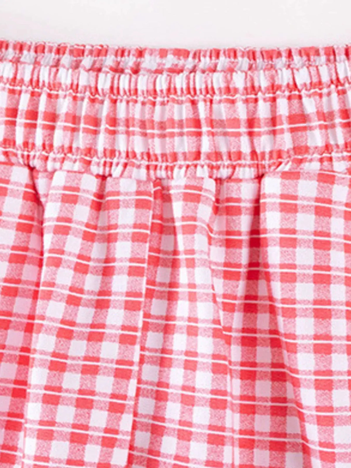 Children's Strawberry Graphic Sweatshirt and Gingham Pants Set by Trendsi