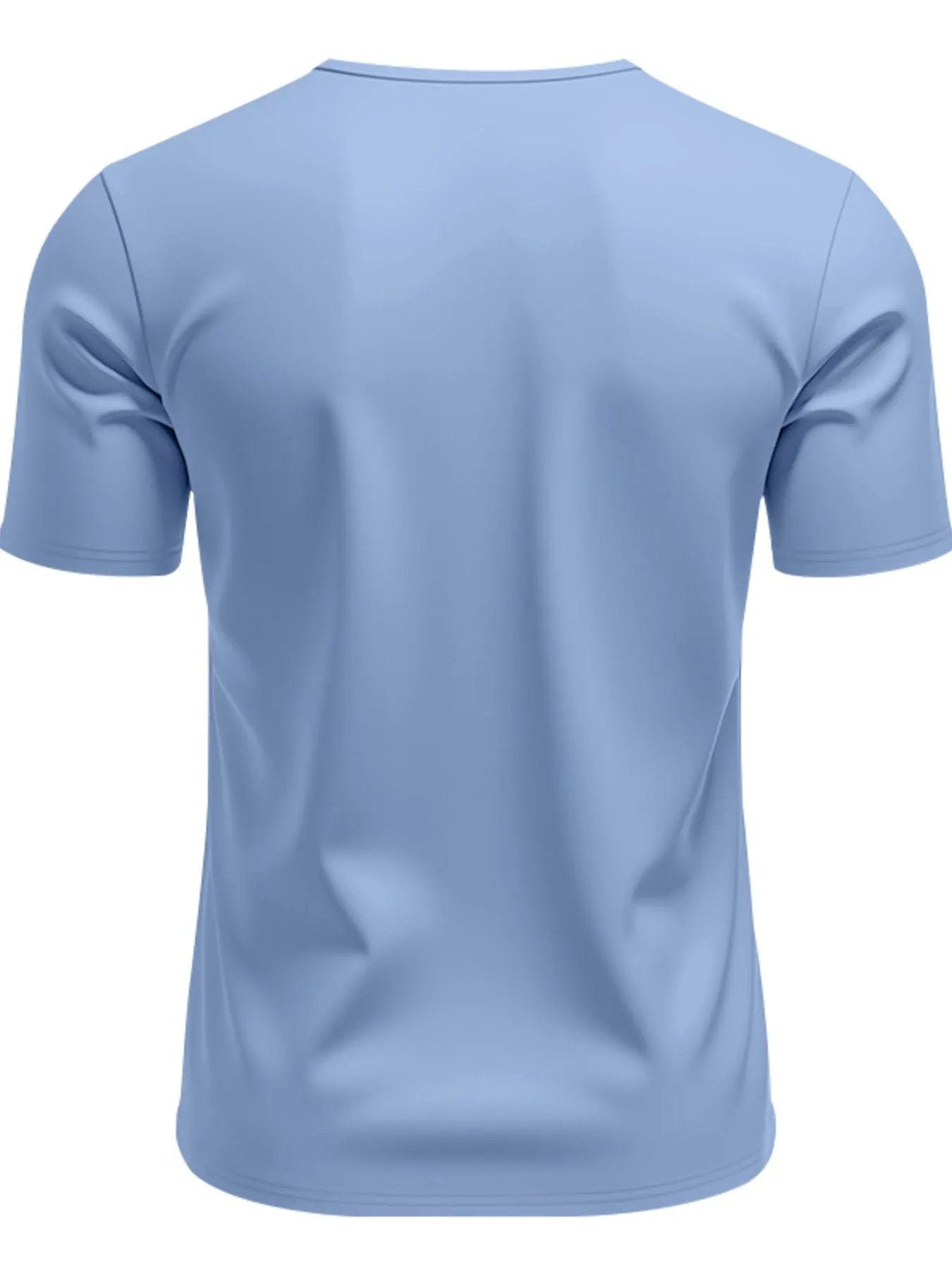 Men's Full Size Casual V-Neck Short Sleeve T-Shirt Plus Size by Trendsi