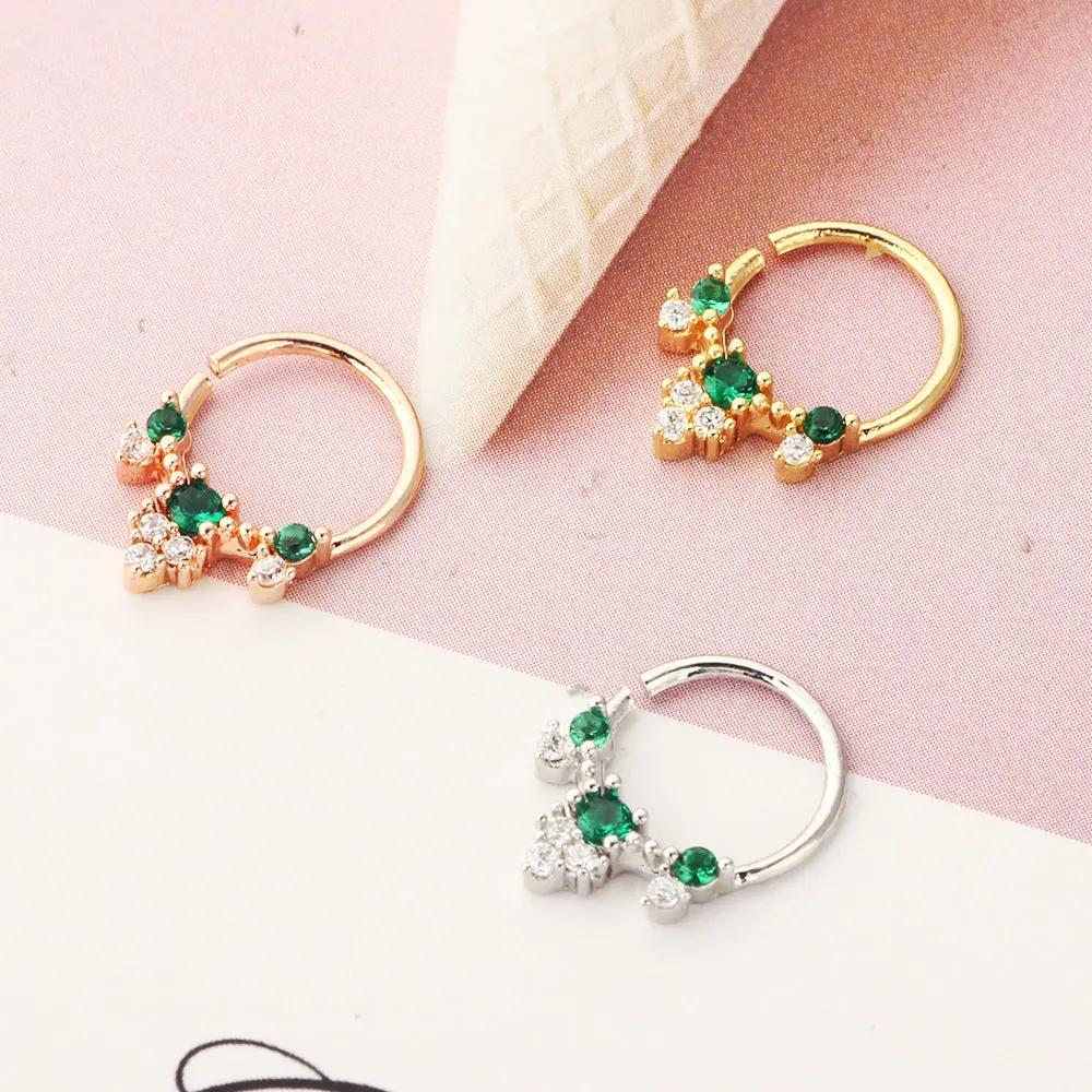 Jewelry Nose Ring Diamond No Hole Nose Fake Nose Ring by Maiden-Art