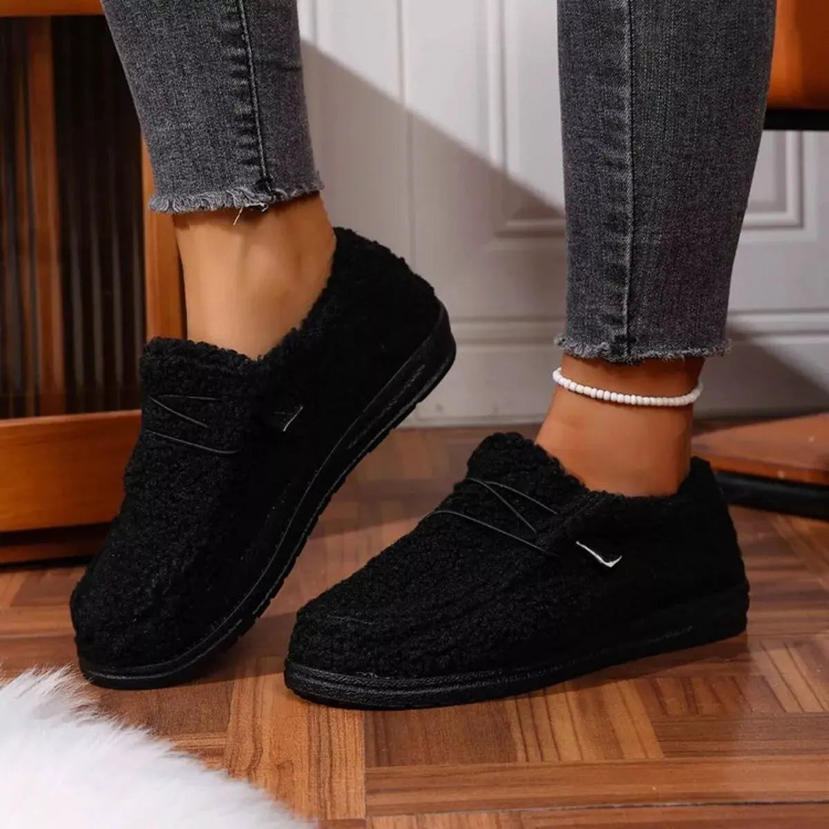 Round Toe Flats Slip-Ons by Partner Label