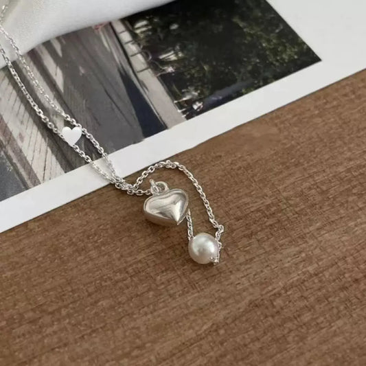 925 Sterling Silver Heart Necklace by Partner Labels