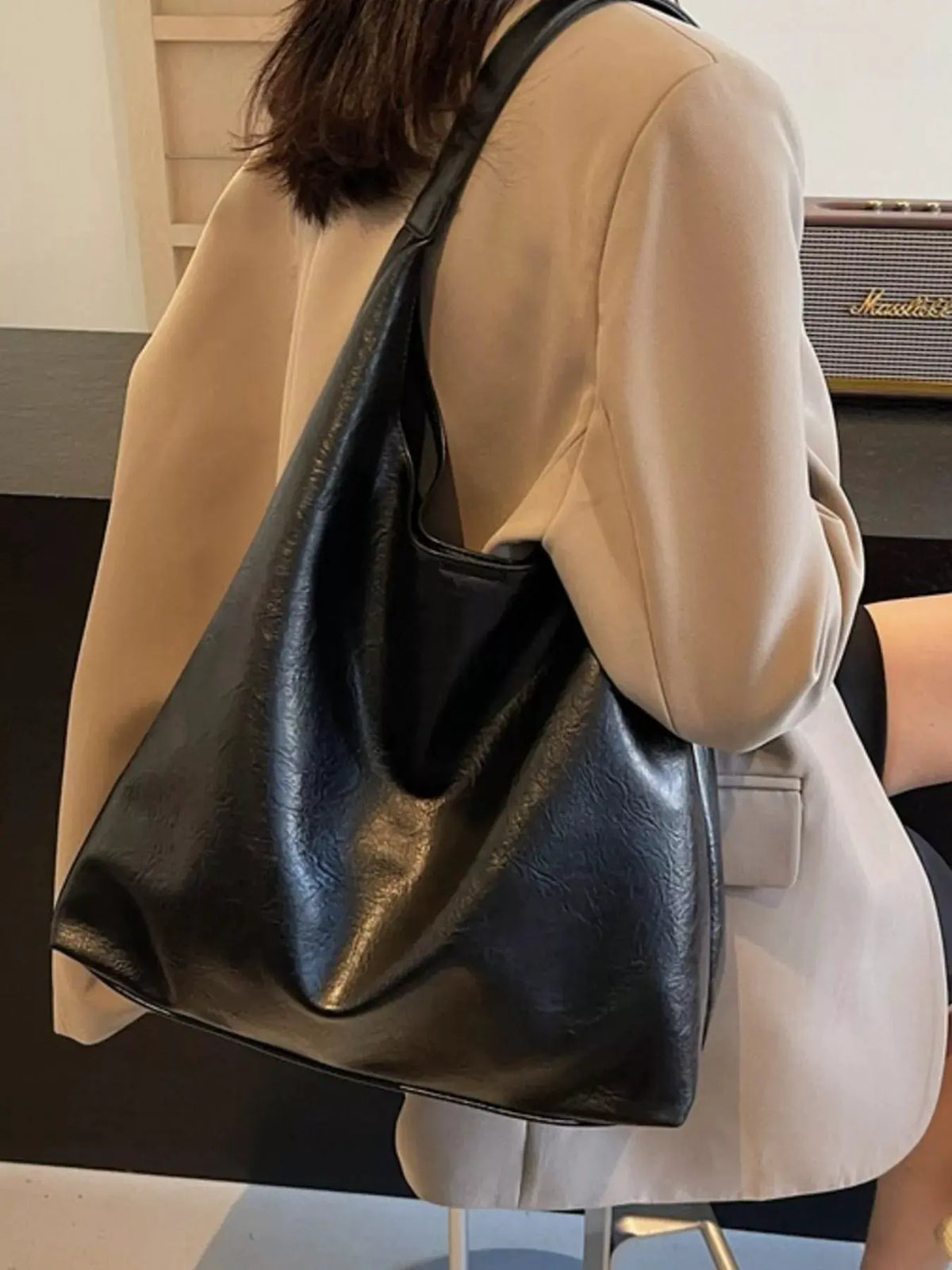 PU Leather Tote Bag by Partner Label