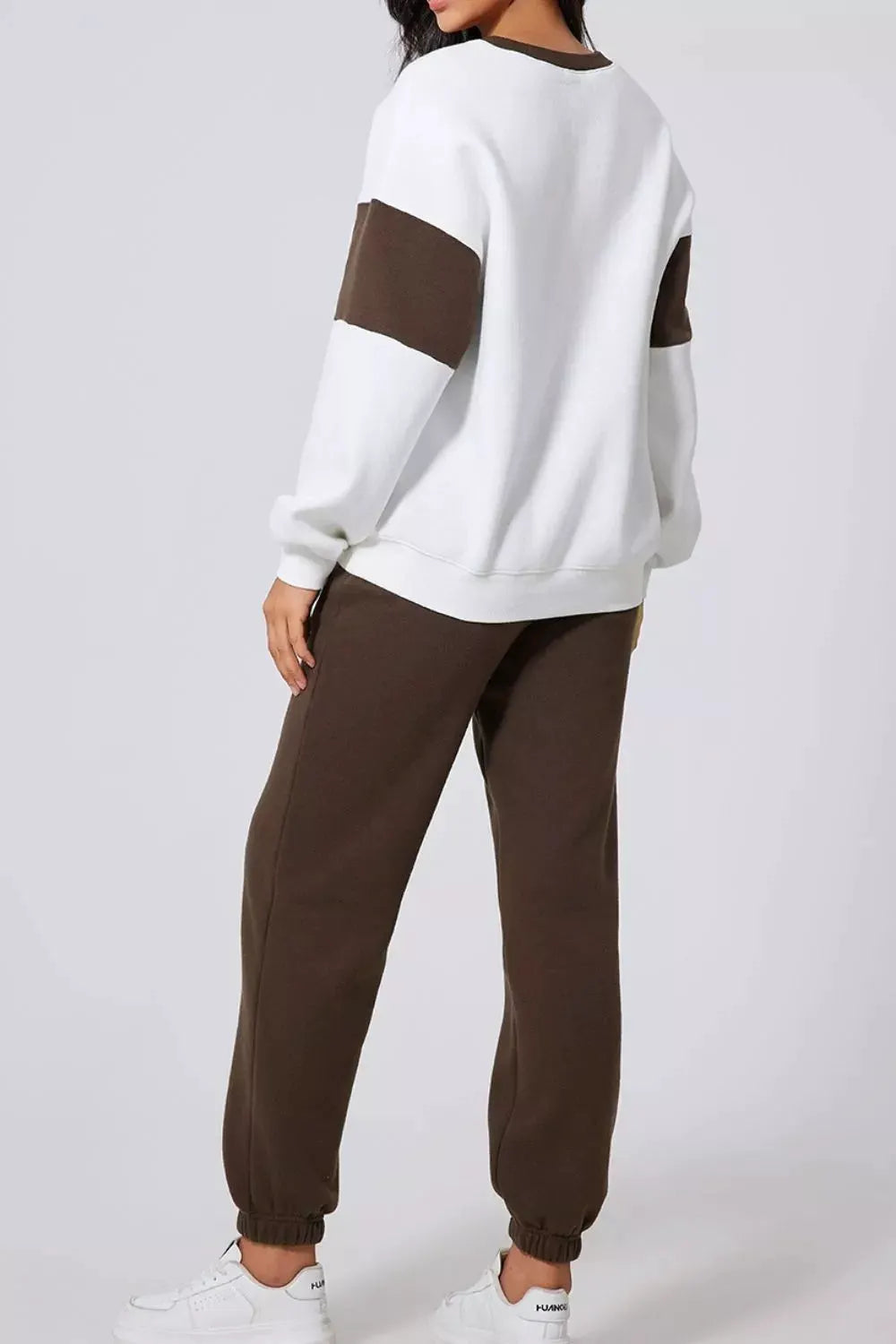 Drop Shoulder Loose Sweatshirt and Joggers Active Set | Partner Labels Selection by Partner Label