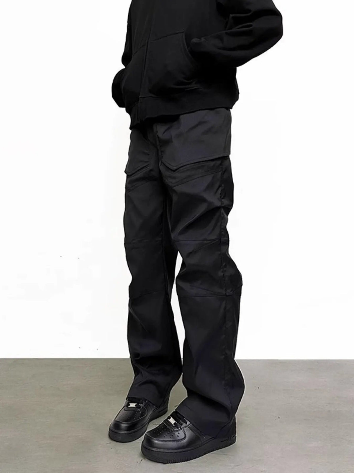 Men's Plus Size Slim Fit Pants with Pockets by Partner Label