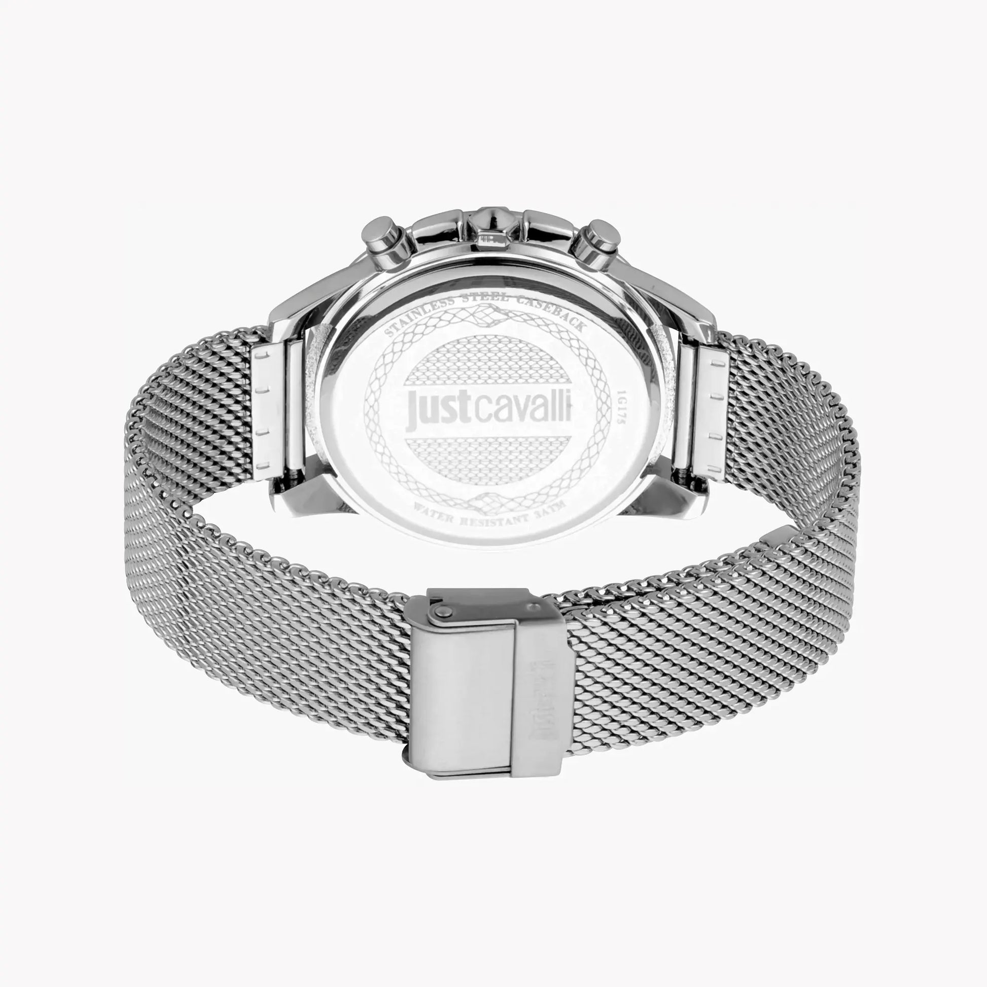 Just Cavalli Men's Silver Watch, Black Dial | Jc1g175m0055 by JUST CAVALLI