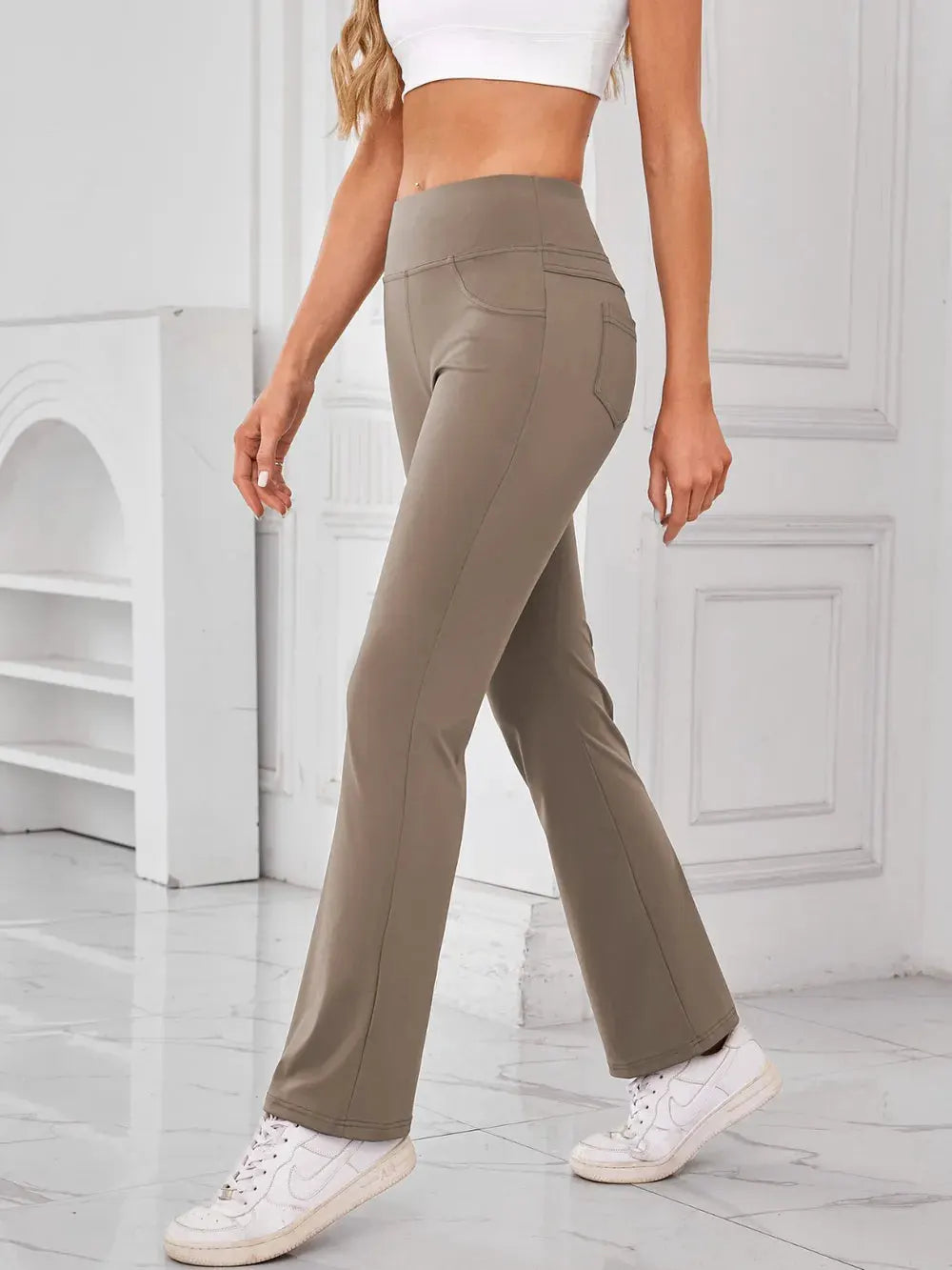 Lovelet High Waist Active Pants with Pockets by Lovelet