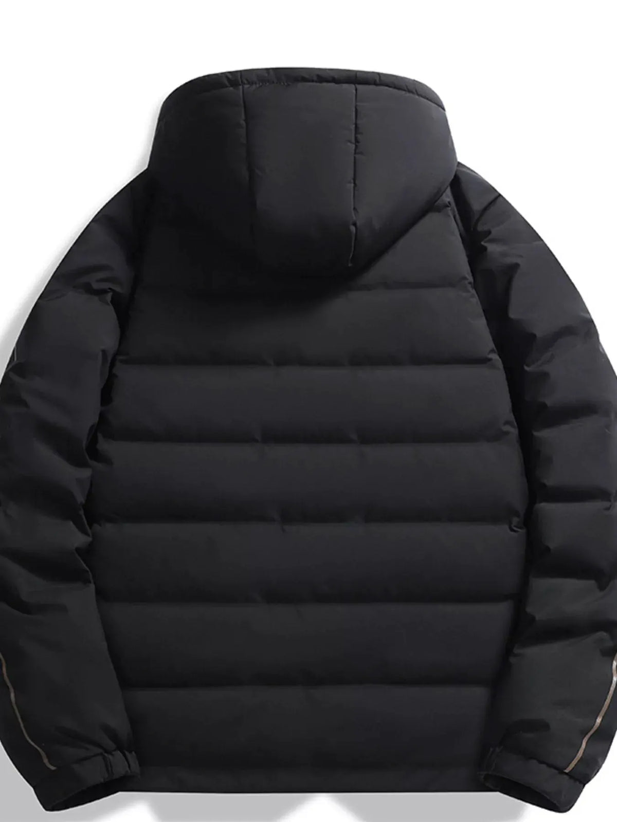 Men's Plus Size Warm Padded Hooded Winter Puffer Jacket by Partner Label