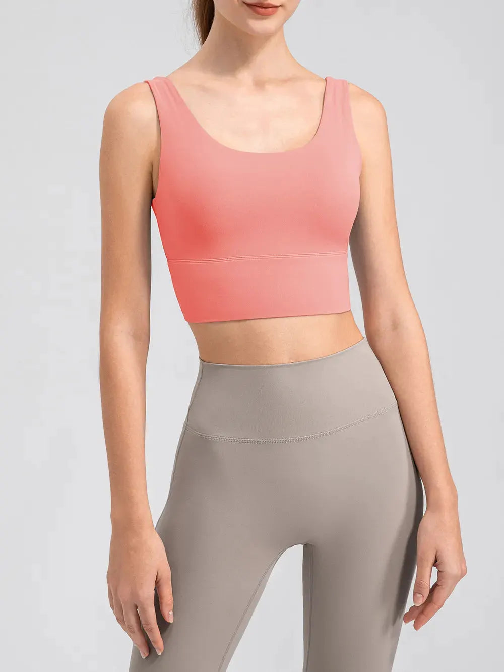 Scoop Neck Wide Strap Active Tank by Partner Label