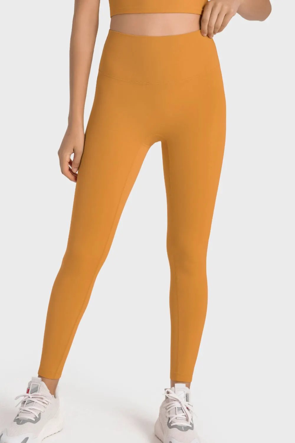 Millennia High-Rise Wide Waistband Yoga Leggings by Millennia