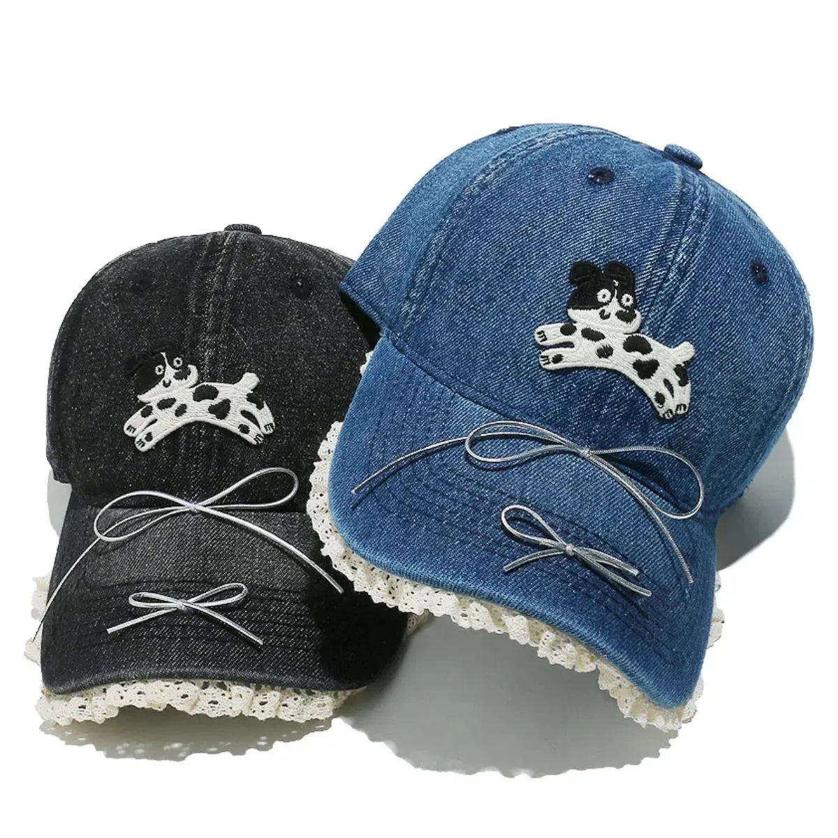 Dog Bow Adjustable Baseball Cap by Partner Label