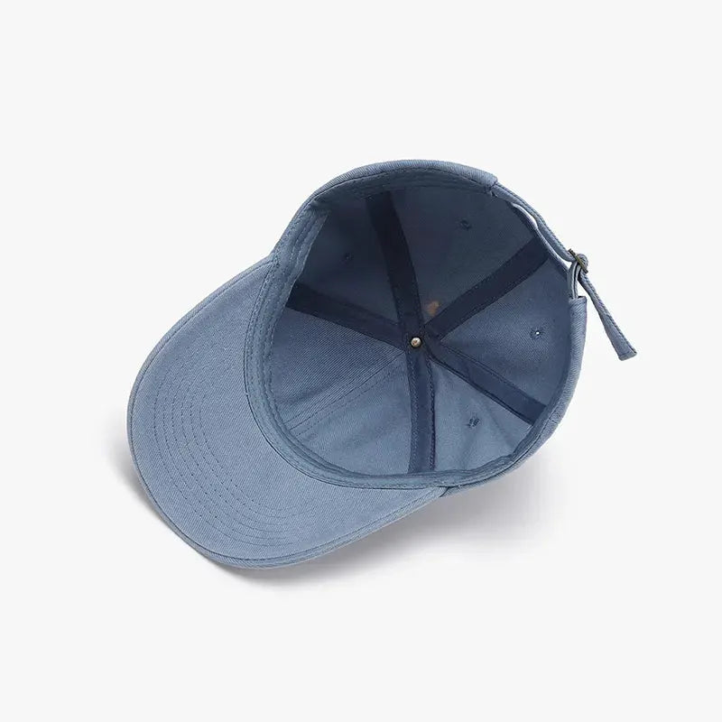 Distressed Cotton Baseball Cap by Partner Label