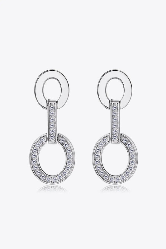 Moissanite 925 Sterling Silver Earrings by Partner Label