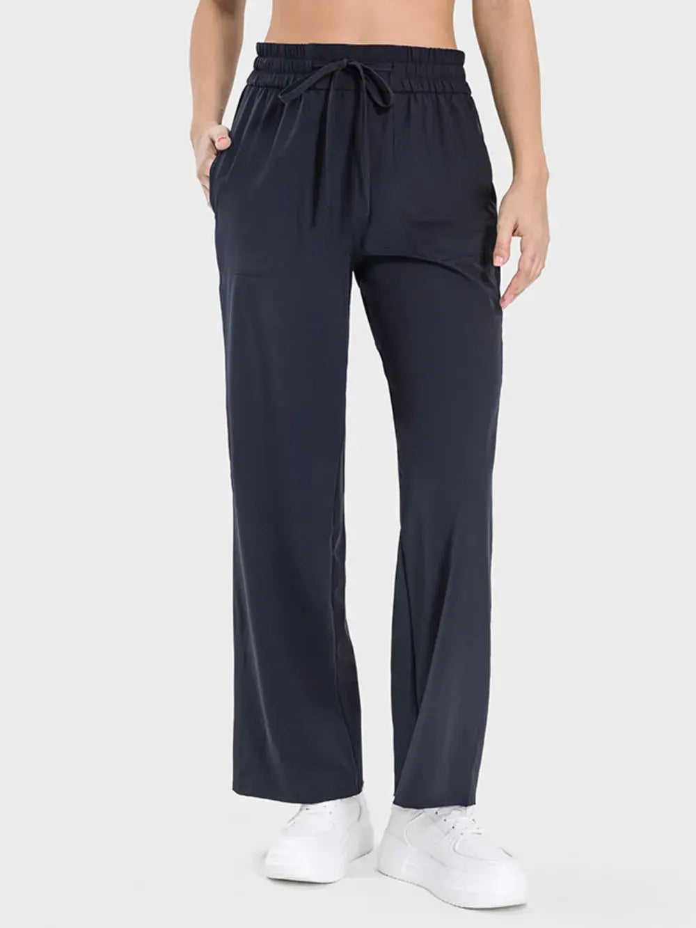 Millennia Drawstring Pocketed Active Pants by Millennia