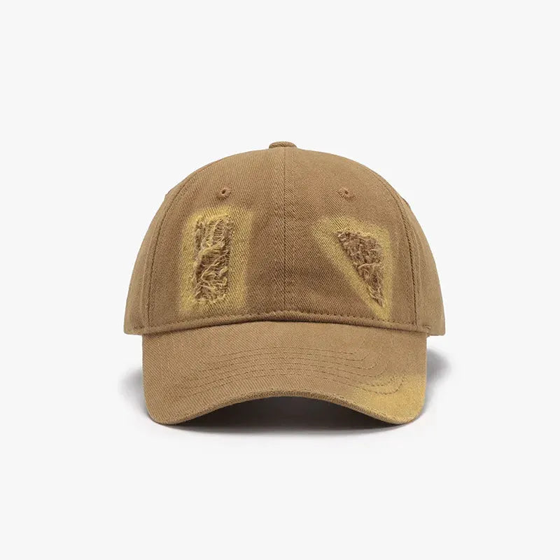 Distressed Cotton Baseball Cap by Partner Label