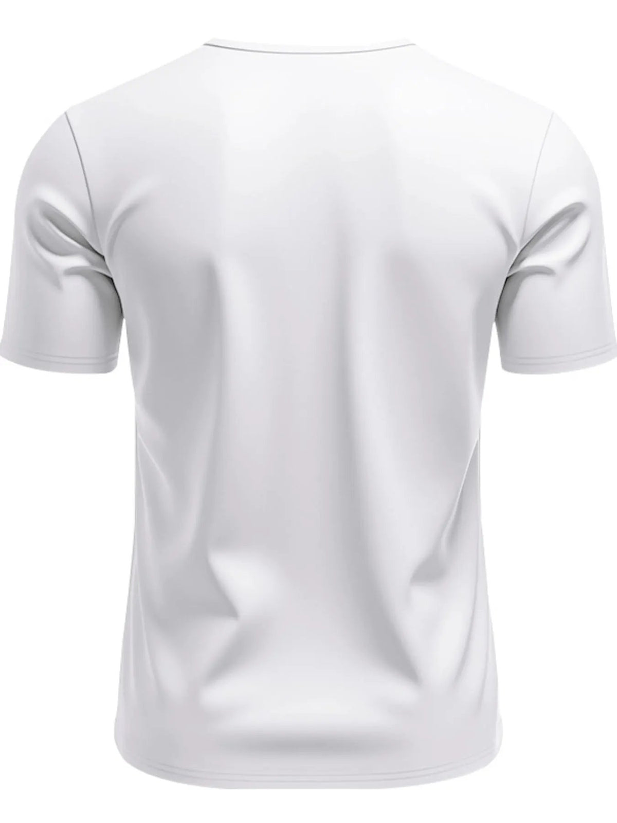 Men's Full Size Casual V-Neck Short Sleeve T-Shirt Plus Size by Trendsi