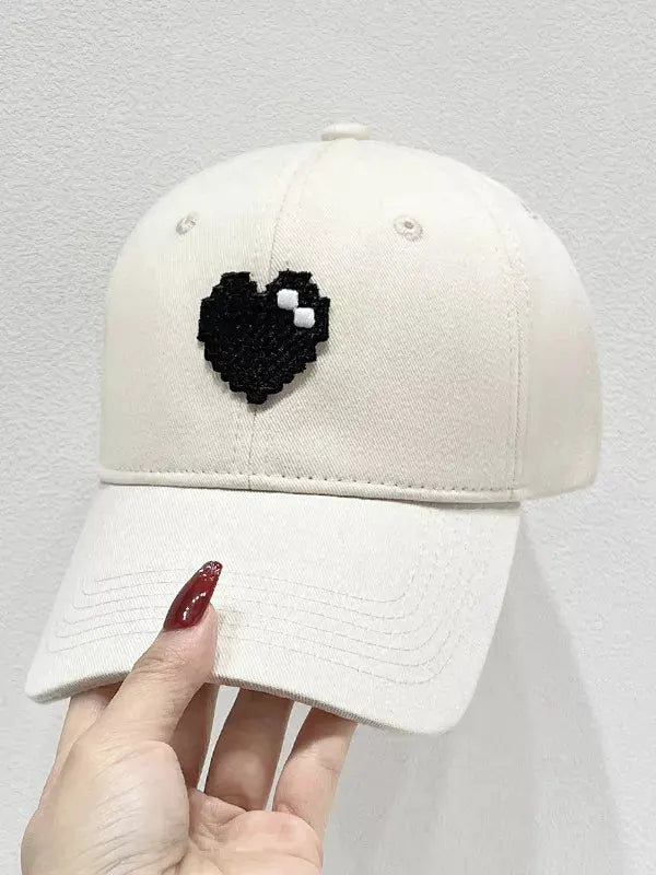 Heart Adjustable Baseball Cap by Partner Label