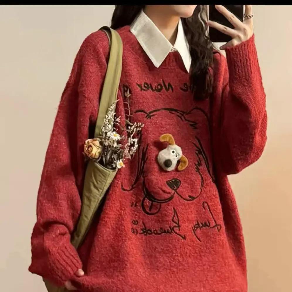 Casual Loose Sweater Top Women by Maiden-Art