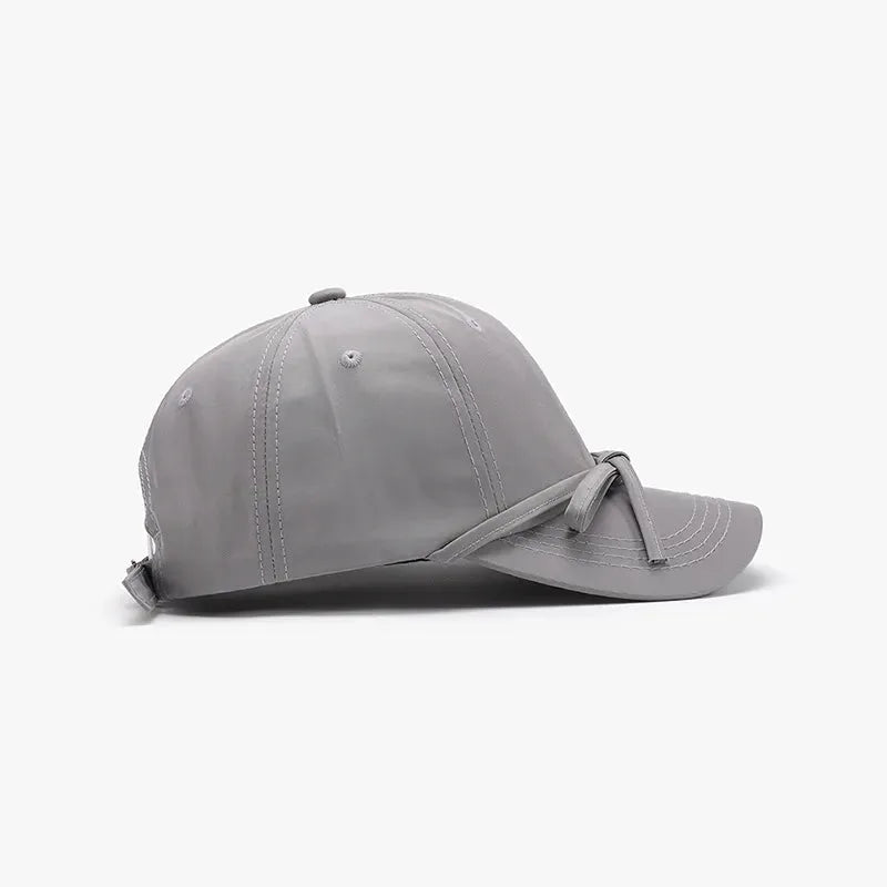 Tied Bow Cotton Baseball Cap by Partner Label