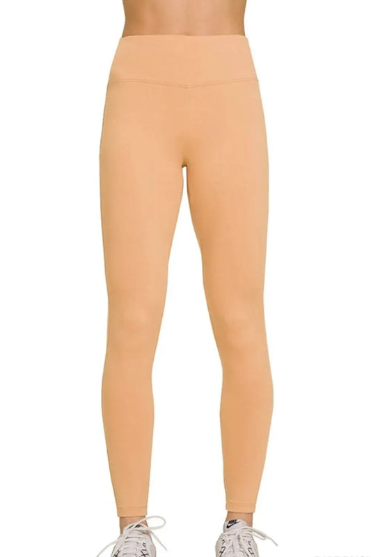 Zenana Microfiber Waistband Leggings by Zenana