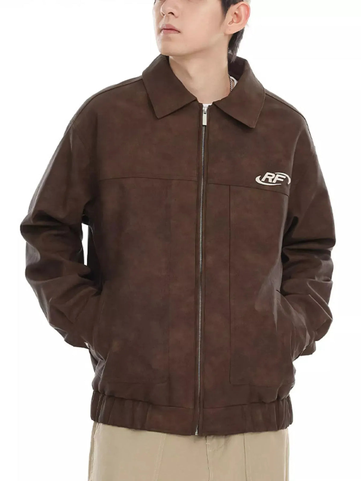 Men's Plus Size Wash Zip-Up Jacket by Partner Label
