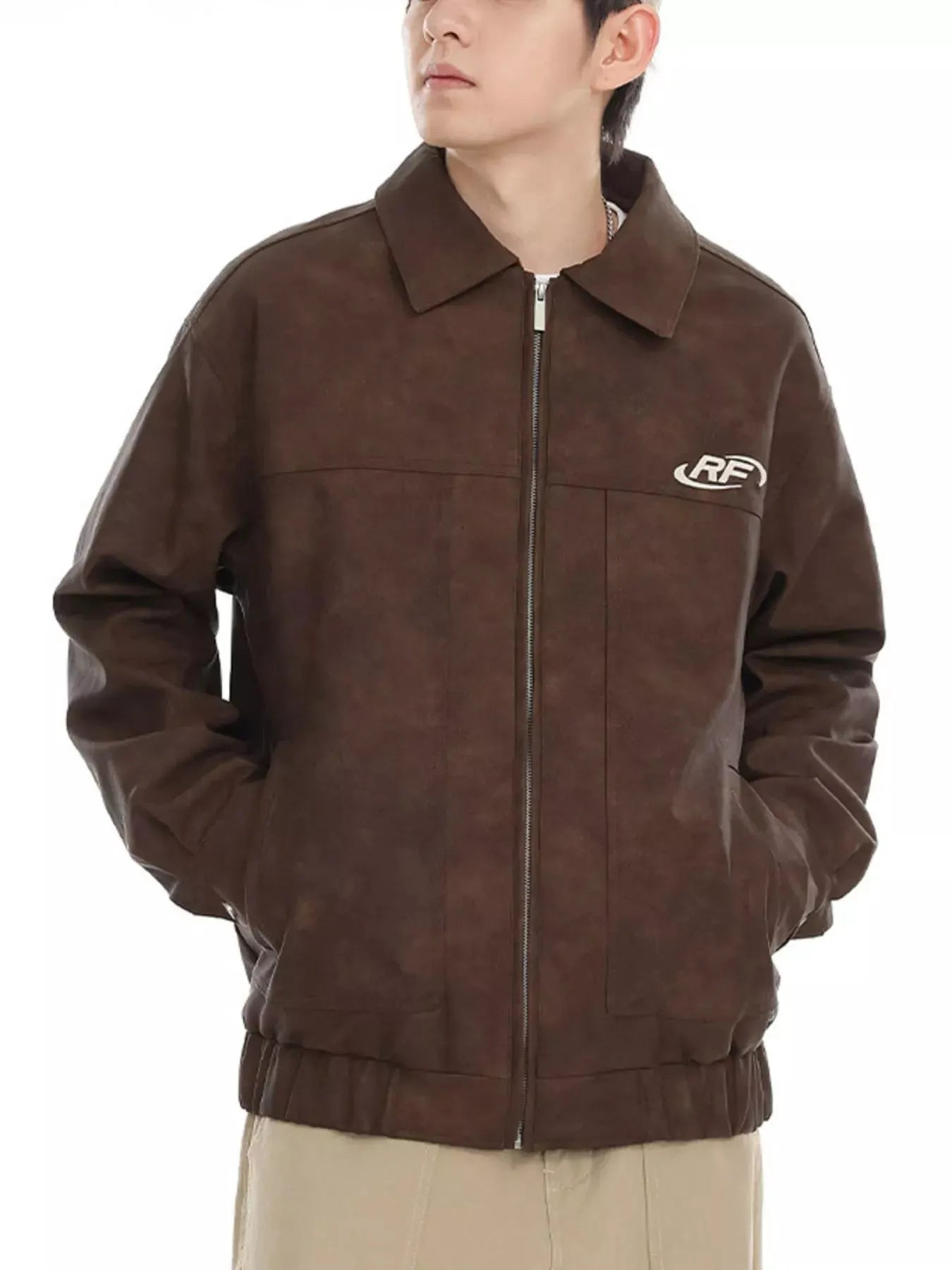 Men's Plus Size Wash Zip-Up Jacket by Partner Label