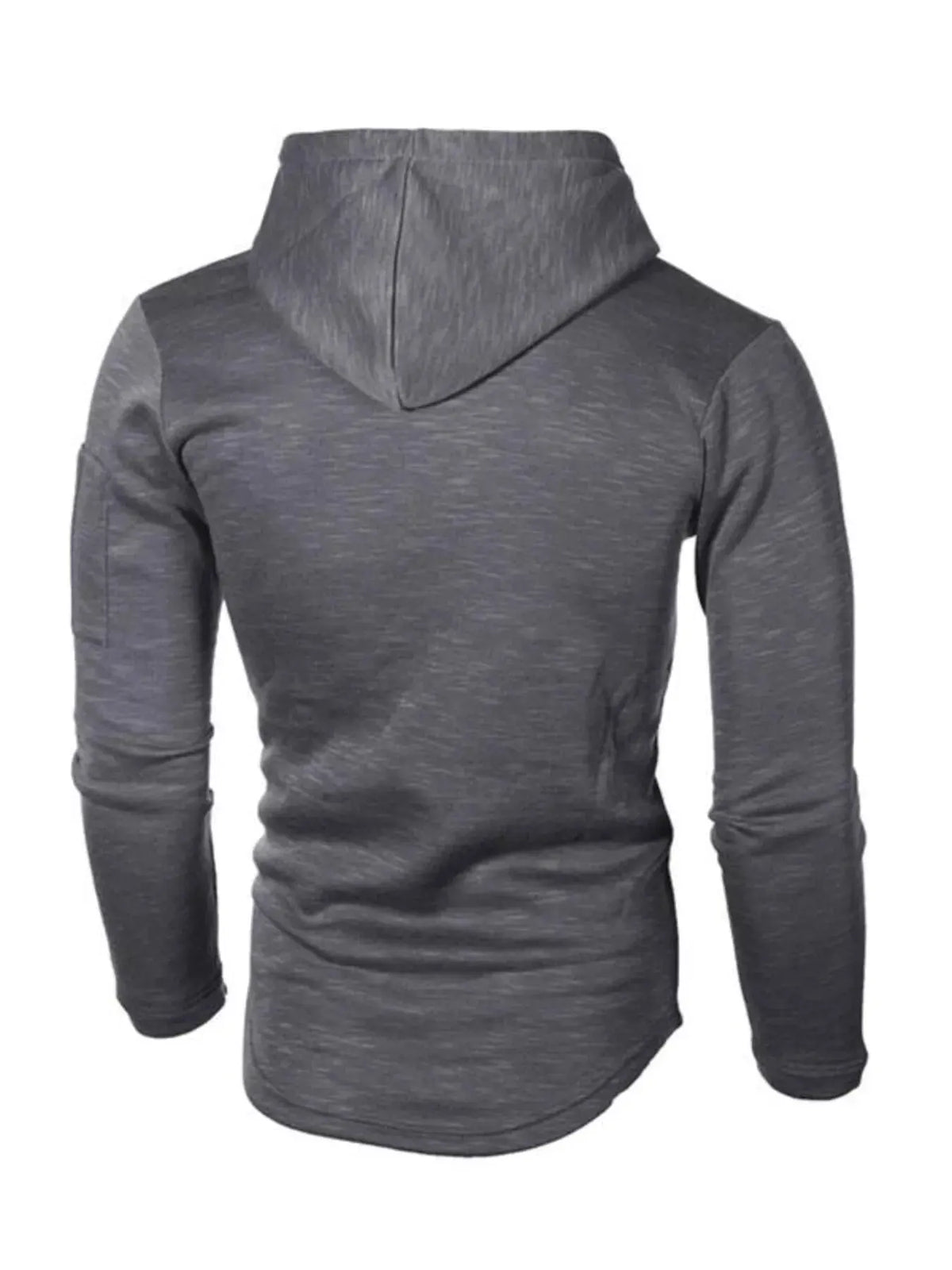 Men's Plus Size Casual Slim Fit Long Sleeve Hoodie by Partner Label