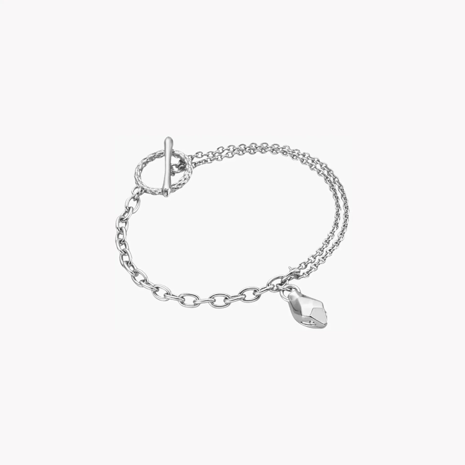 Just Cavalli Women's Silver Stainless Steel Bracelet, Silver | Jcfb00130100 by JUST CAVALLI