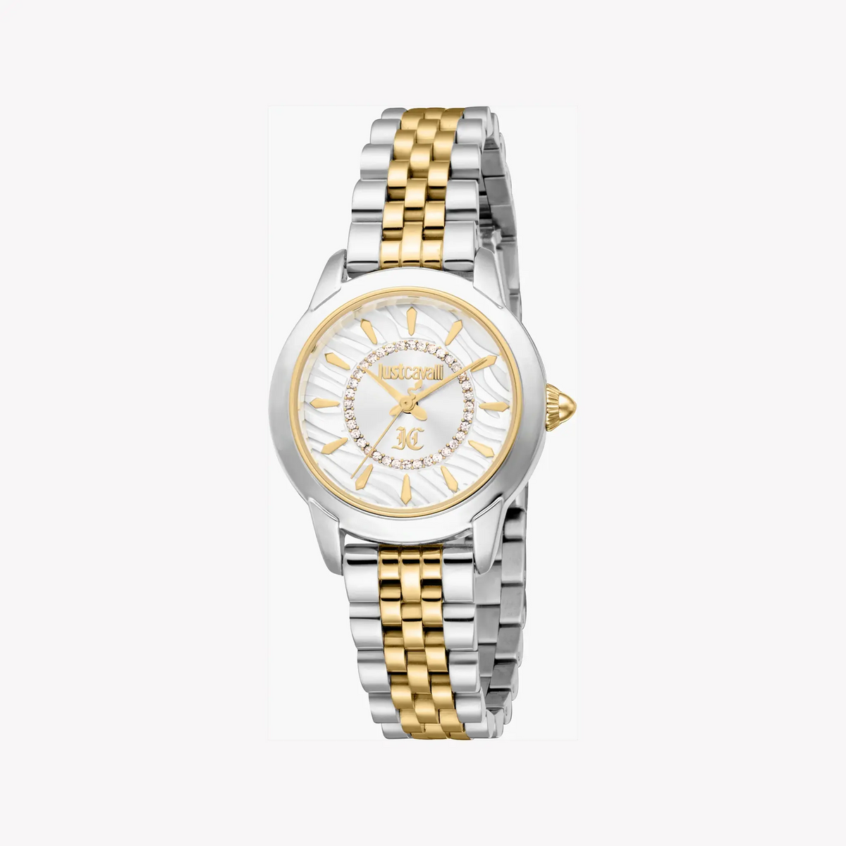 Just Cavalli Women's Two Tone Watch, Silver Dial | Jc1l333m0055 by JUST CAVALLI