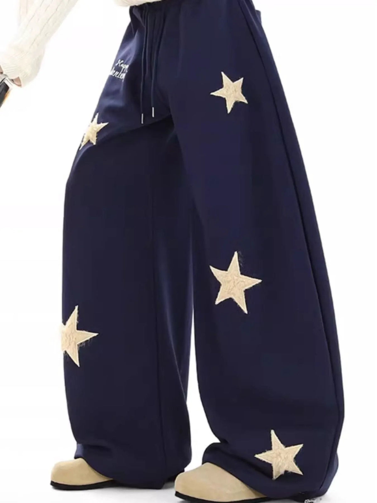 Men's Star Wide Leg Sweatpants by Partner Label