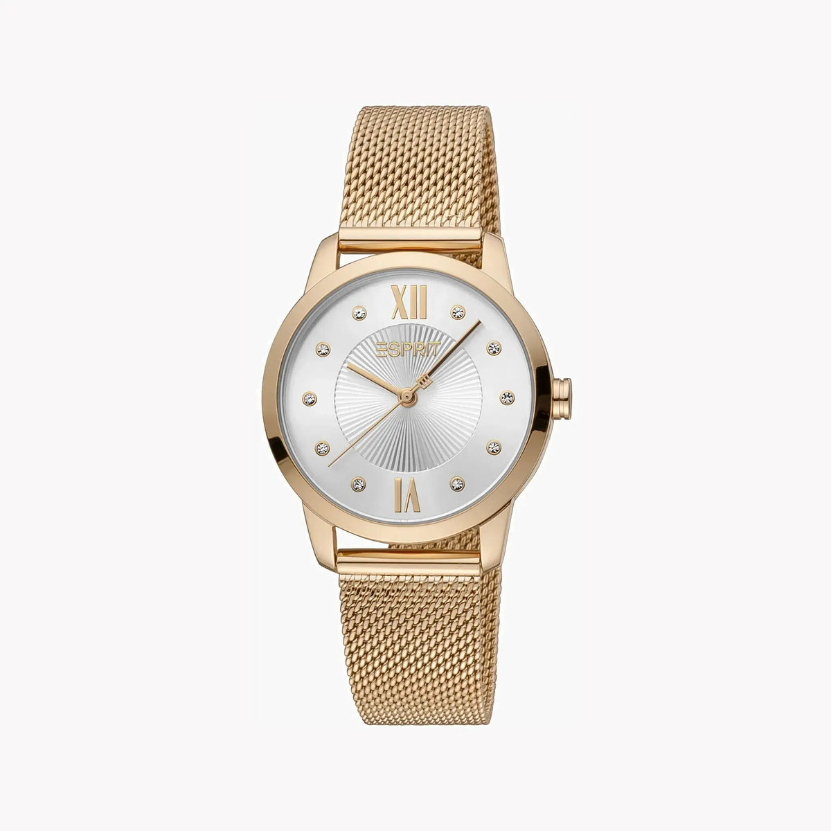 Esprit Women's Rose Gold Stainless Steel Watch, Silver Dial | Es1l112m0035 by ESPRIT