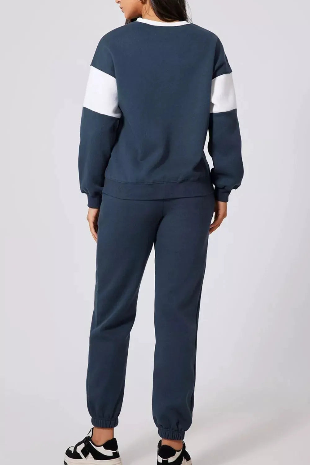 Drop Shoulder Loose Sweatshirt and Joggers Active Set | Partner Labels Selection by Partner Label