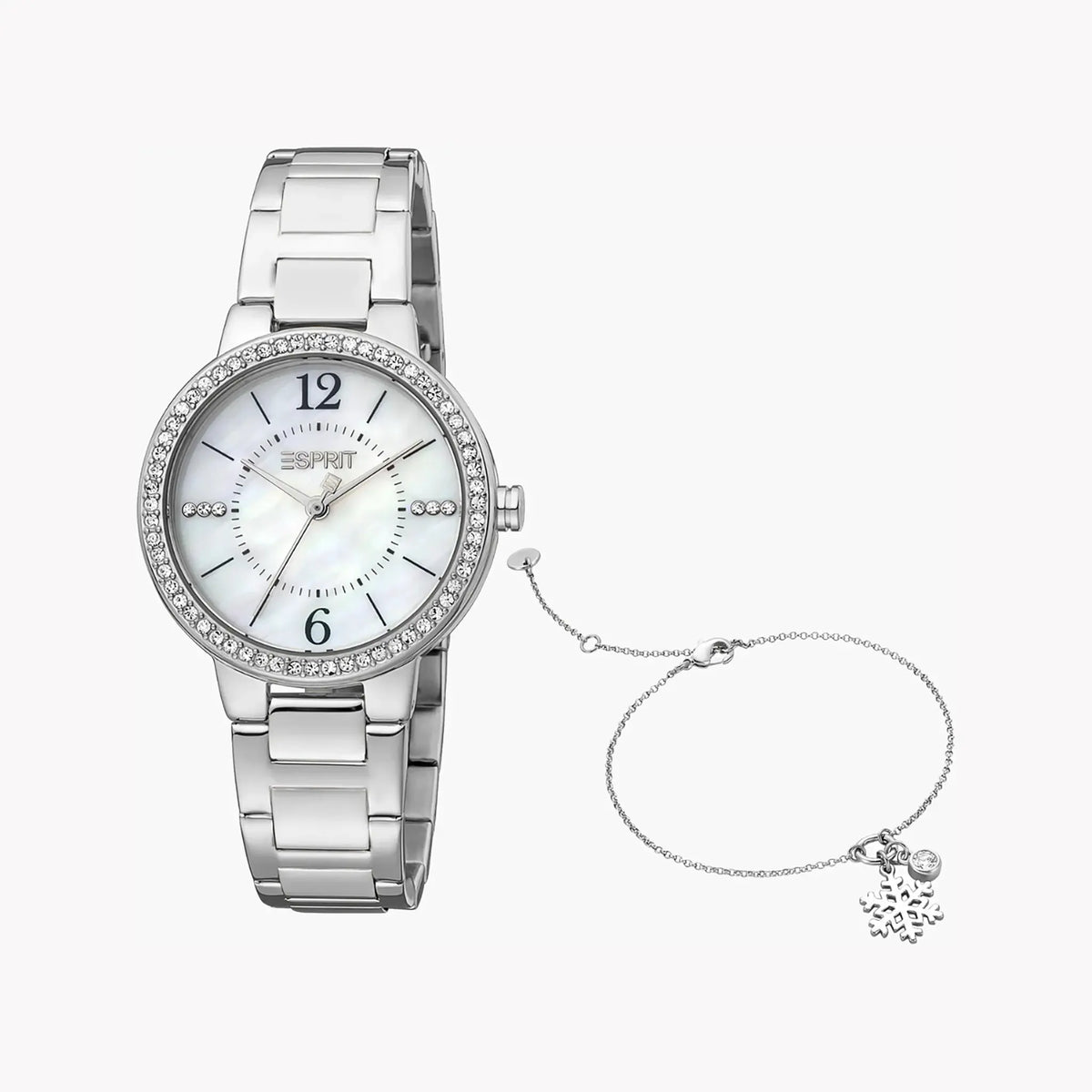 Esprit Women's Silver Stainless Steel Watch, White Dial | Es1l123m0015 by ESPRIT