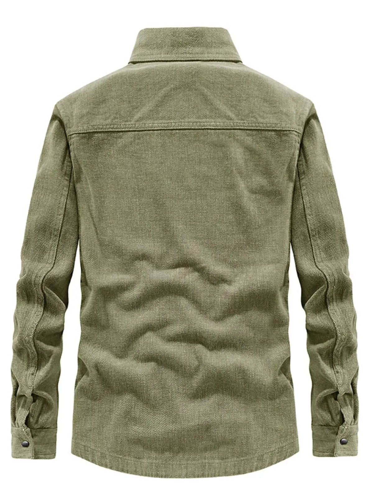 Men's Plus Size Dual Chest Pockets Shacket by Trendsi
