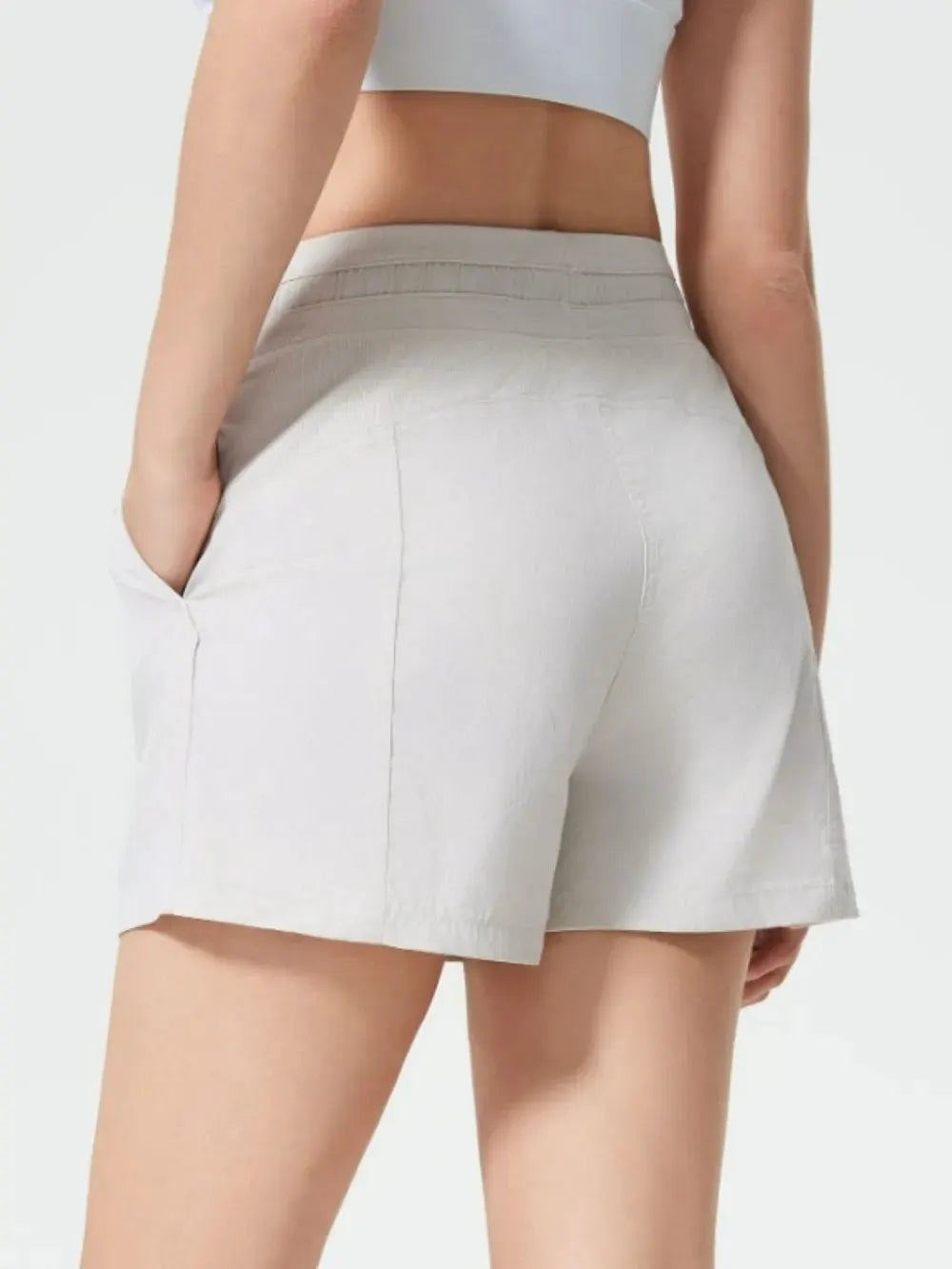 Millennia Drawstring Active Shorts with Pockets by Millennia