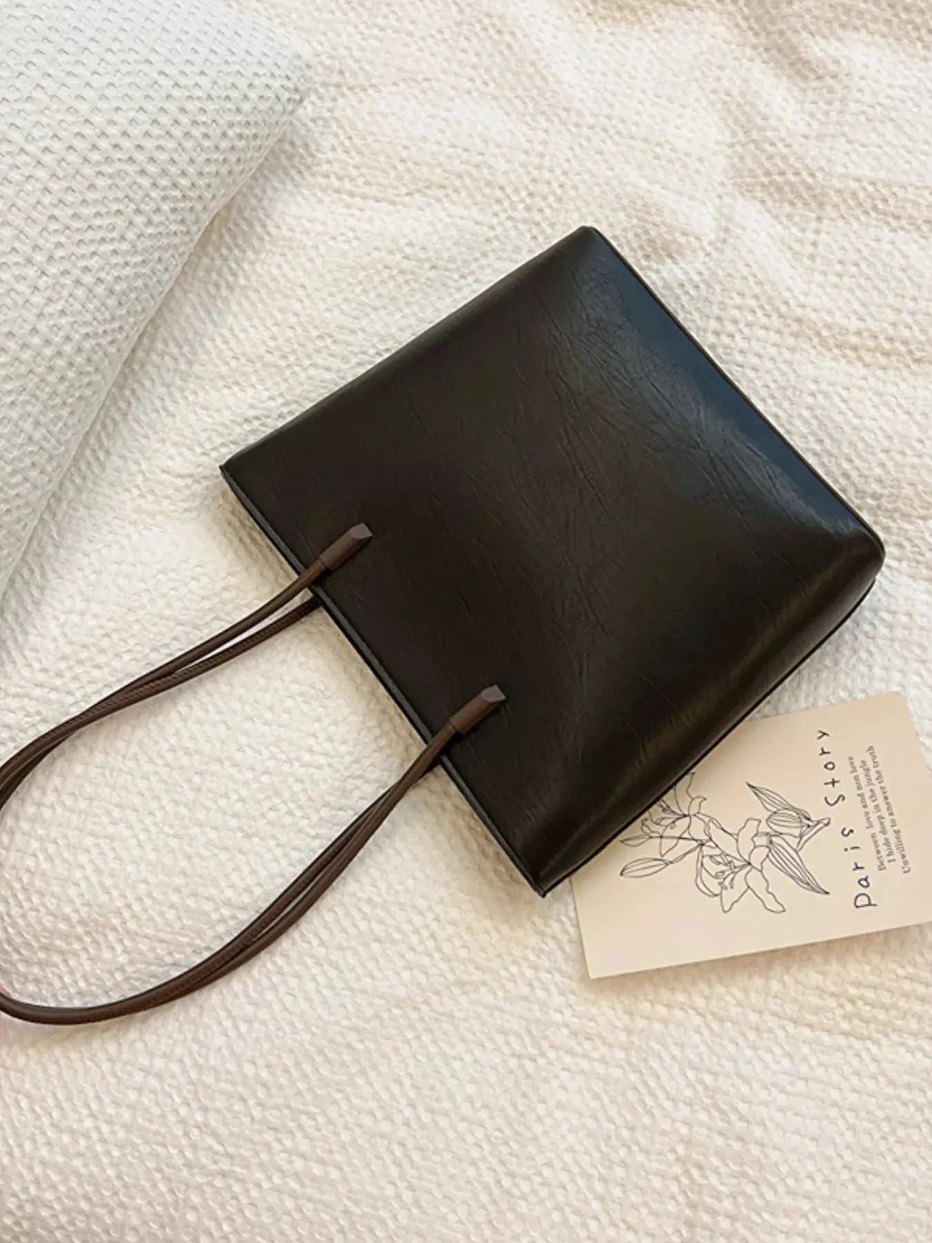 PU Leather Tote Bag by Partner Label