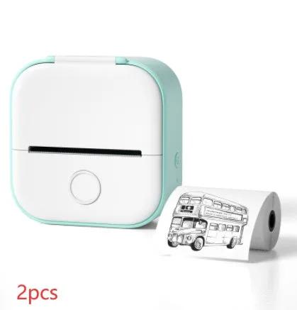 Portable Mini Thermal Label Printer Home Photo Printer Student Wrong Question Printer Bluetooth-compatible Mini Label Printer Price Tag by Maiden-Art