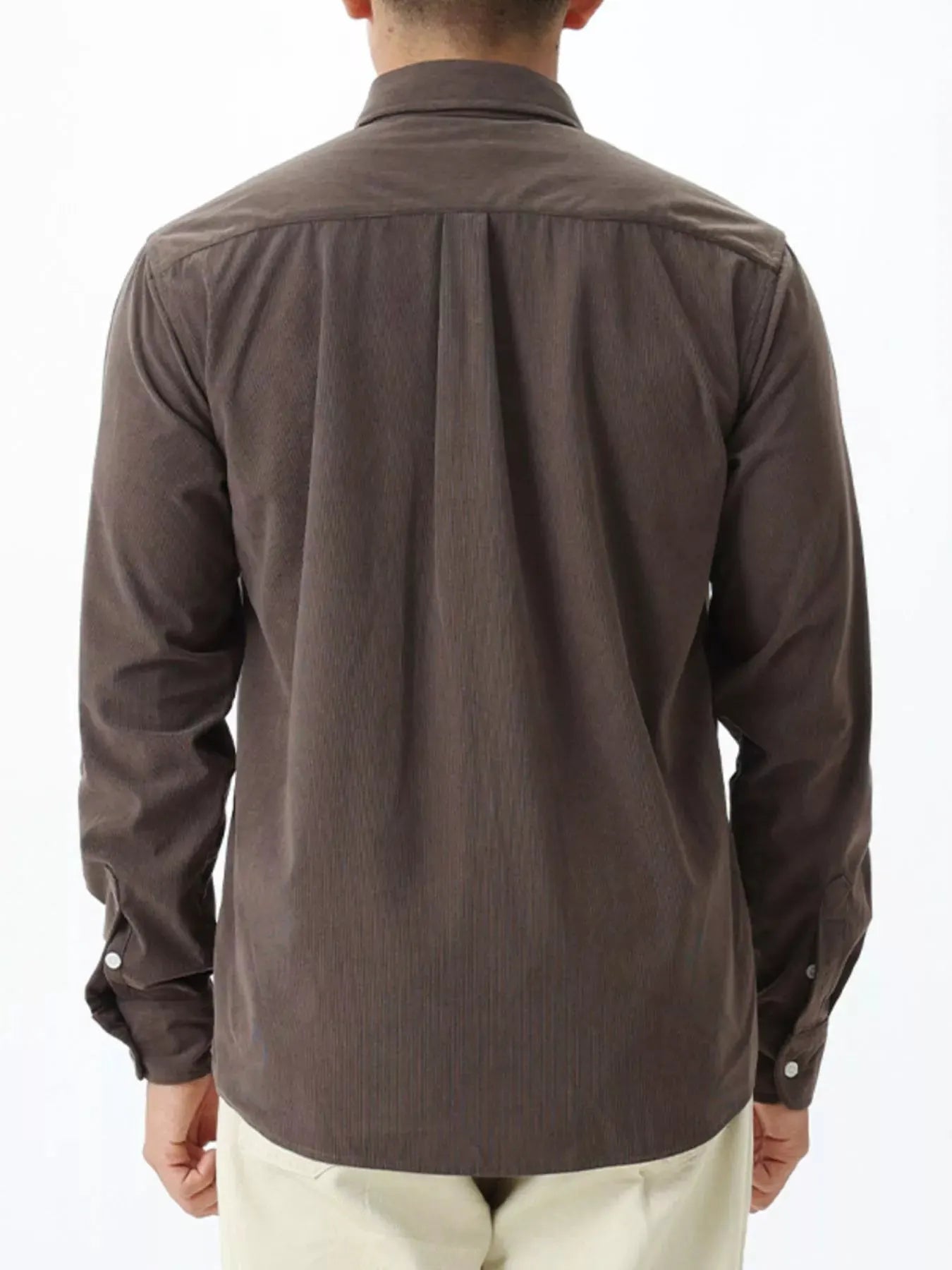 Men's Plus Size Button Up Long Sleeve Shirt by Trendsi